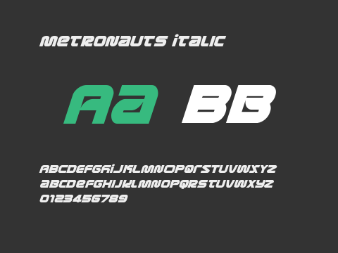 Metronauts Italic