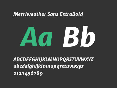 Merriweather Sans ExtraBold