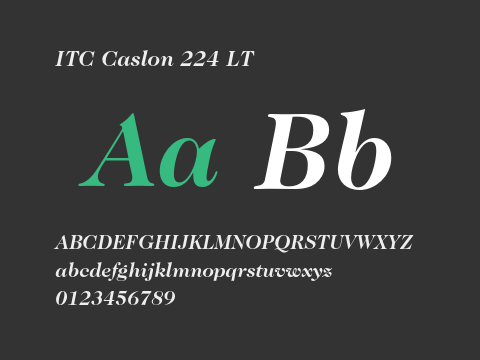 ITC Caslon 224 LT