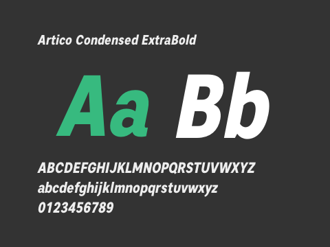 Artico Condensed ExtraBold