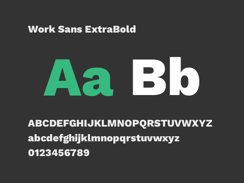 Work Sans ExtraBold