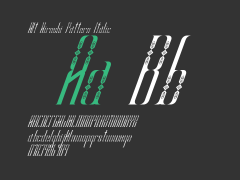 Alt Hiroshi Pattern Italic