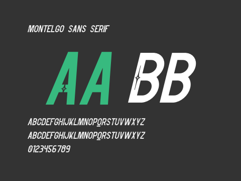 Montelgo Sans Serif