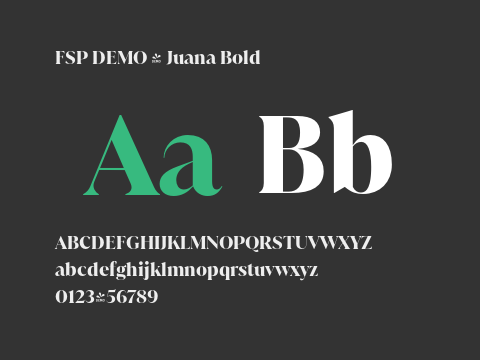 FSP DEMO - Juana Bold