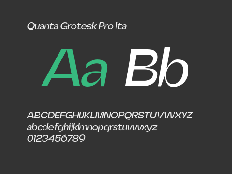 Quanta Grotesk Pro Ita