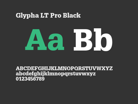 Glypha LT Pro Black