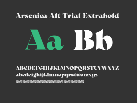 Arsenica Alt Trial Extrabold