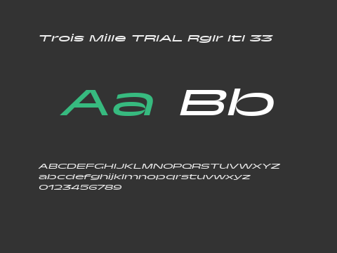 Trois Mille TRIAL Rglr Itl 33