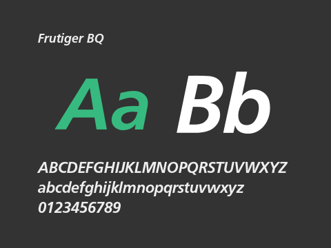 Frutiger BQ