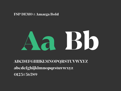 FSP DEMO - Amarga Bold