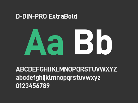 D-DIN-PRO ExtraBold