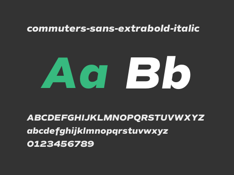 commuters-sans-extrabold-italic