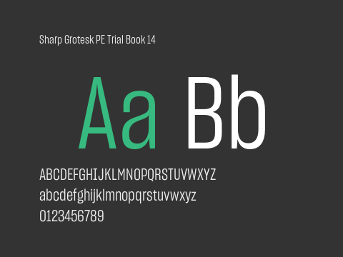 Sharp Grotesk PE Trial Book 14