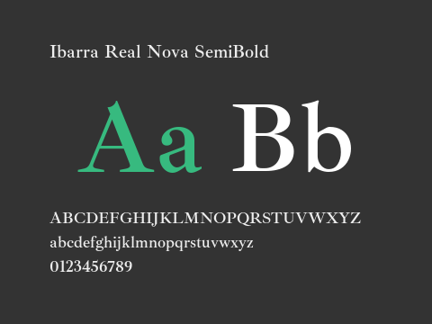 Ibarra Real Nova SemiBold