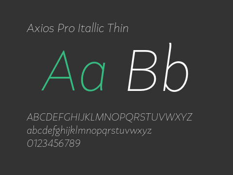 Axios Pro Itallic Thin