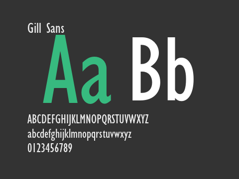 Gill Sans