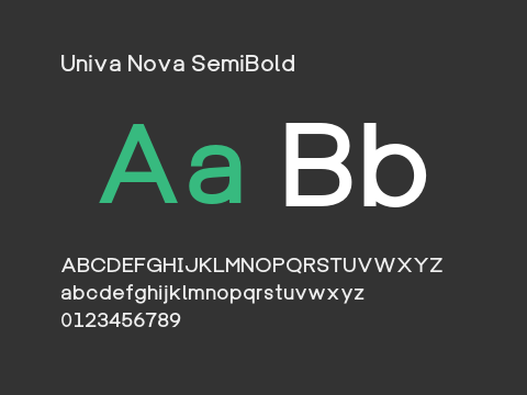 Univa Nova SemiBold