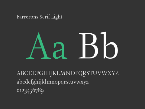 Farrerons Serif Light