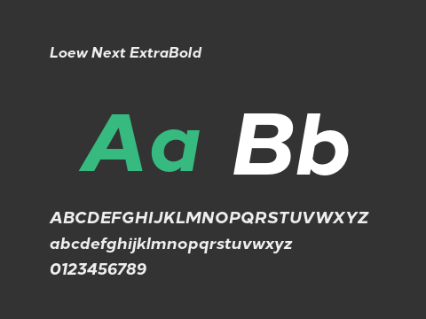 Loew Next ExtraBold