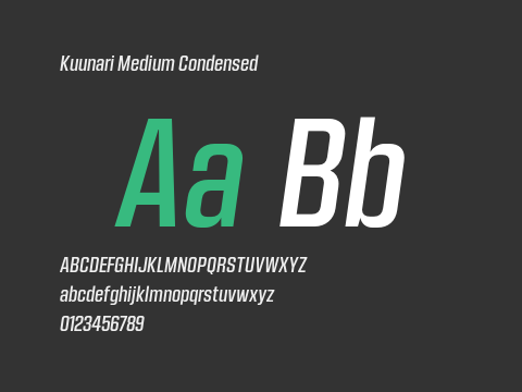 Kuunari Medium Condensed