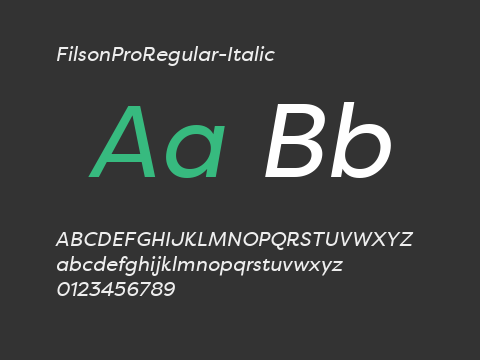 FilsonProRegular-Italic