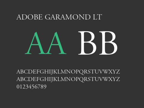 Adobe Garamond LT