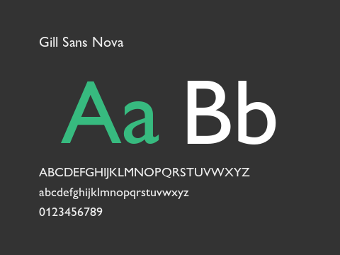 Gill Sans Nova