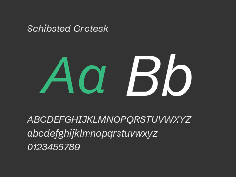 Schibsted Grotesk