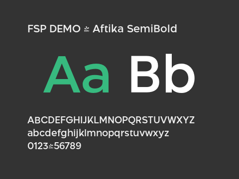 FSP DEMO - Aftika SemiBold