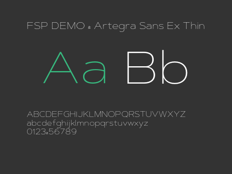 FSP DEMO - Artegra Sans Ex Thin