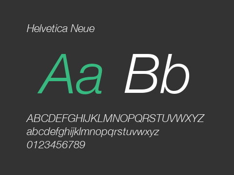 Helvetica Neue