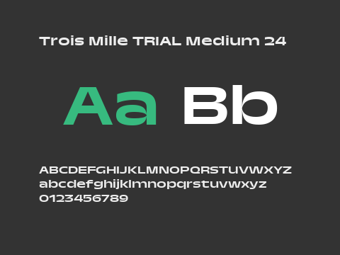 Trois Mille TRIAL Medium 24