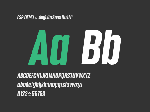 FSP DEMO - Anguita Sans Bold It