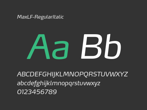 MaxLF-RegularItalic