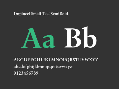 Dupincel Small Test SemiBold