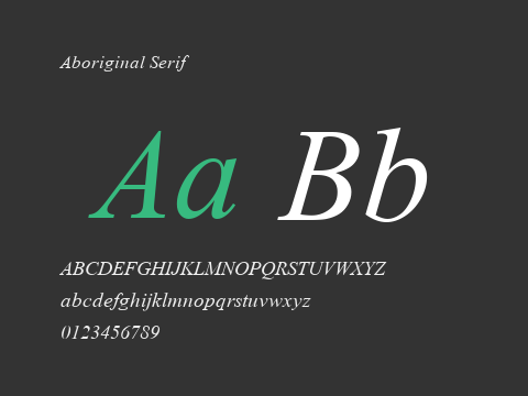 Aboriginal Serif