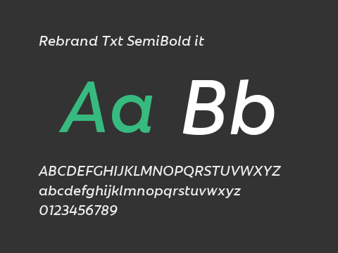 Rebrand Txt SemiBold it