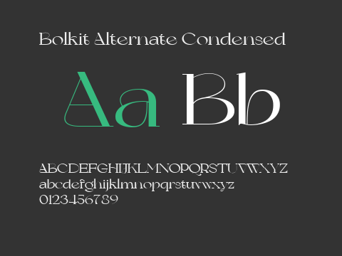 Bolkit Alternate Condensed