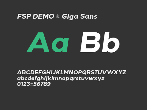 FSP DEMO - Giga Sans