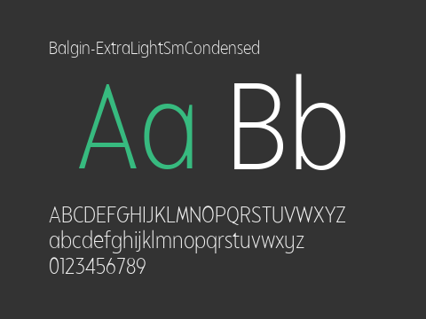 Balgin-ExtraLightSmCondensed