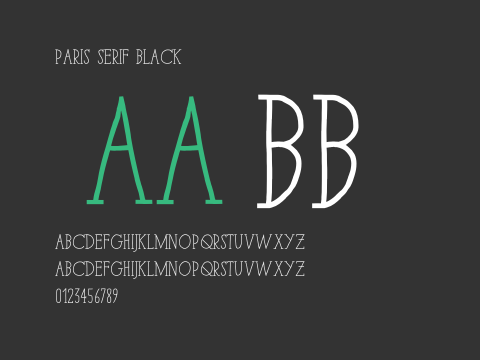 Paris Serif Black