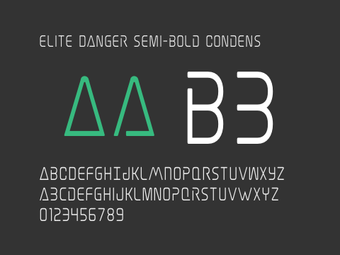 Elite Danger Semi-Bold Condens