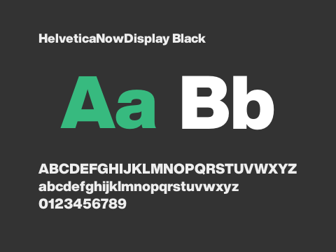 HelveticaNowDisplay Black