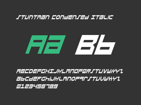 Stuntman Condensed Italic