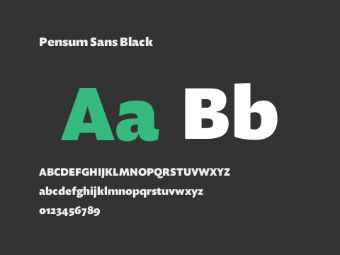 Pensum Sans Black