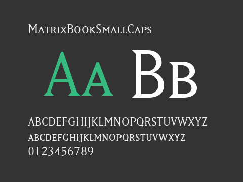 MatrixBookSmallCaps