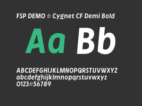 FSP DEMO - Cygnet CF Demi Bold