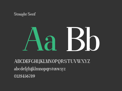 Straight Serif