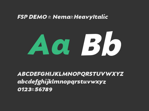 FSP DEMO - Nema-HeavyItalic