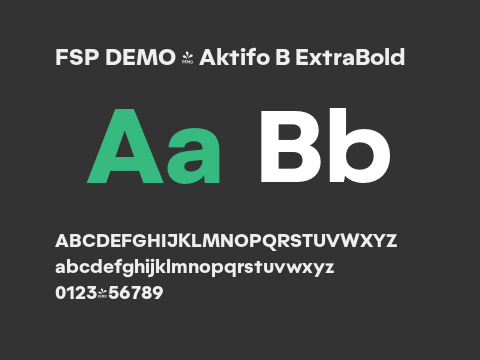FSP DEMO - Aktifo B ExtraBold